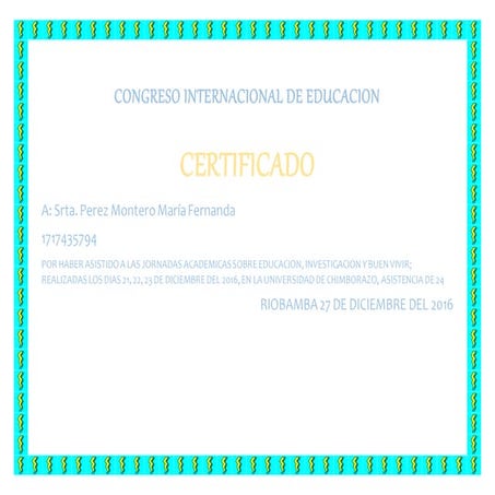 Certificado