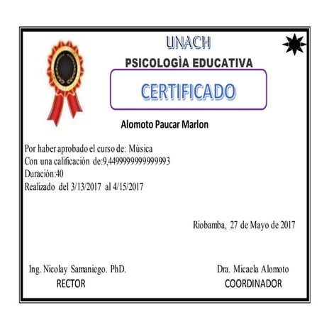 Certificado