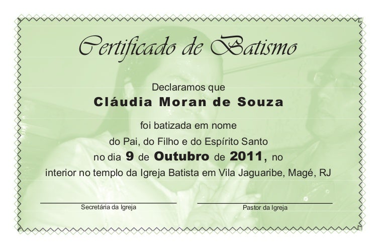 Certificado De Batismo3