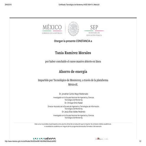 Certificado de curso abc