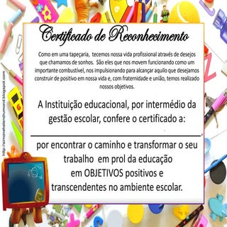 Certificado de reconhecimento
