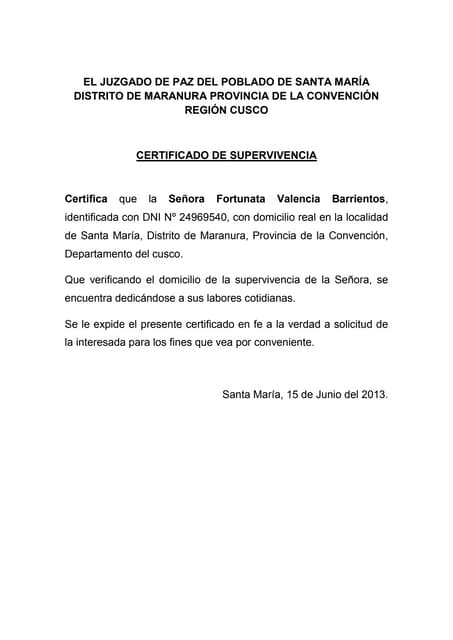 Declaracion jurada simple