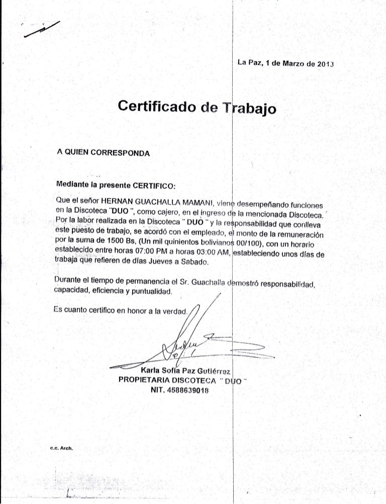 Certificado de trabajo hernan-guachalla