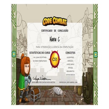 Certificados - Code Combat | PDF
