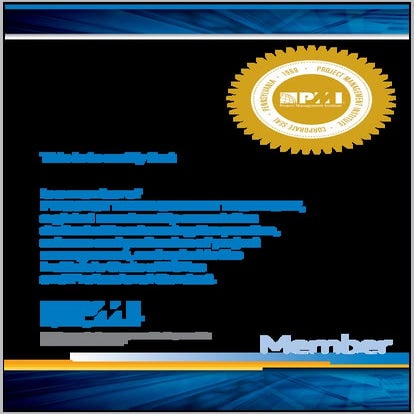 PMI Member Certificate | PDF