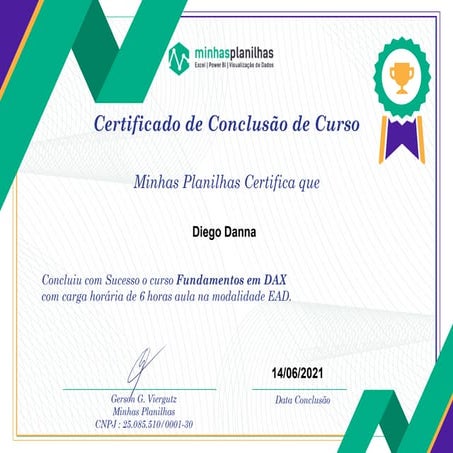Certificate fundamentos-dax