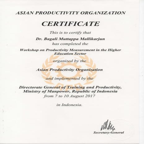 APO - NPC - Higher Education Workshop / MM Bagali / India / 2017