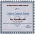 Journal of Pharmaceutical Research International Certificate of Excellence in...