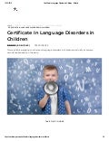Language Disorders in Children Course, Language Disorders in Children, developmental language disorder, speech and language courses, Edukite