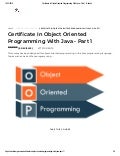 Certificate in object oriented programming with java   part 1 - edukite