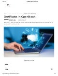 Certificate in OpenStack - Edukite