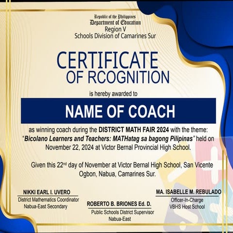 Certificate of coaches in Math Fair.pptx