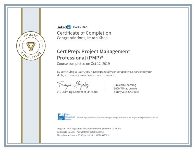 Cert Prep Project Management Professional (PMP)®