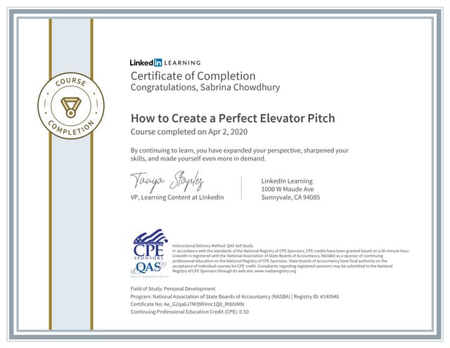 How to Create a Perfect Elevator Pitch