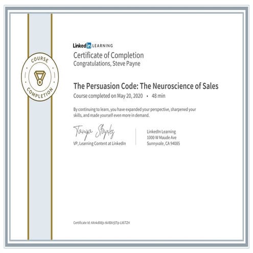 The Persuasion Code: The neuroscience of sales