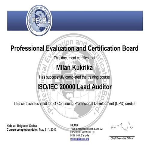 Certificate of course completion iso20000 la_ m_kukrika