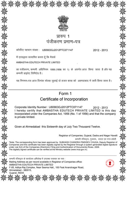 Ambastha EduTech Pvt Ltd