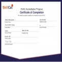 Certificate of Intro to HVAC Training