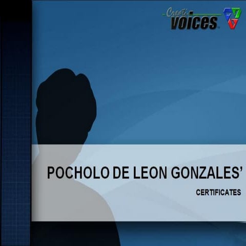 Certificates of Pocholo Gonzales