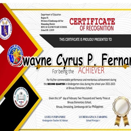 2nd quarter Certificate-of-Recognition.pptx