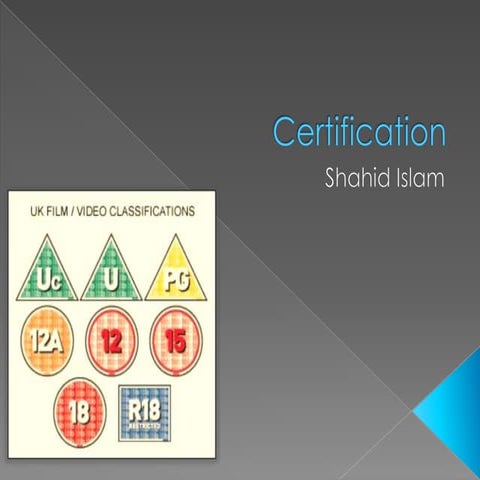 Certification 