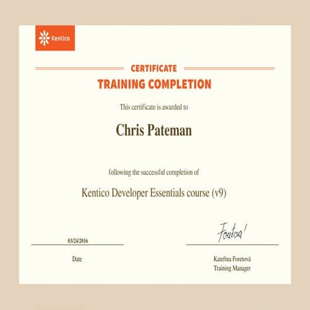 Certification developer-essentials-2-v9-chris.pateman