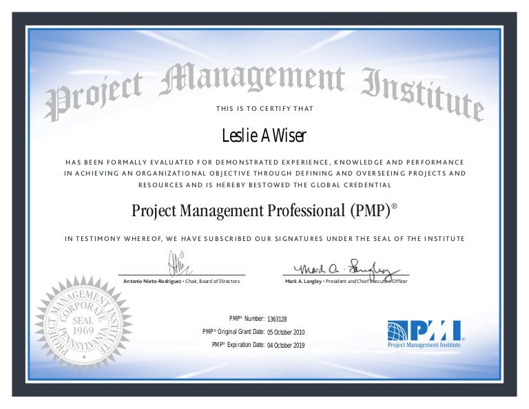 program management certification program management certification