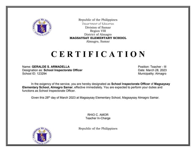 CERTIFICATION COORDINATORSHIP docx CERTIFICATION COORDINATORSHIP docx