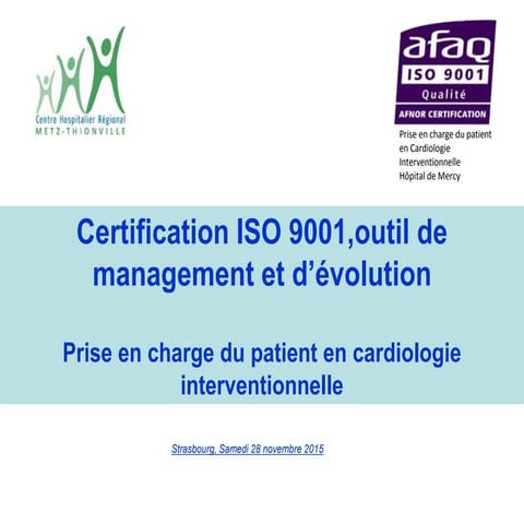 Chapitre8; les exigences de la norme ISO 9001 v 2015 | PPT