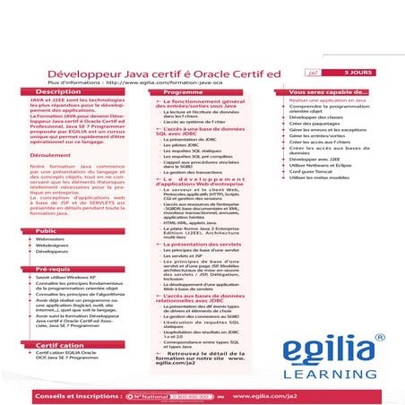 Certification java oca | PDF