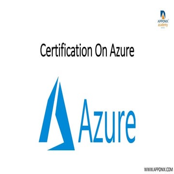 Certification on azure