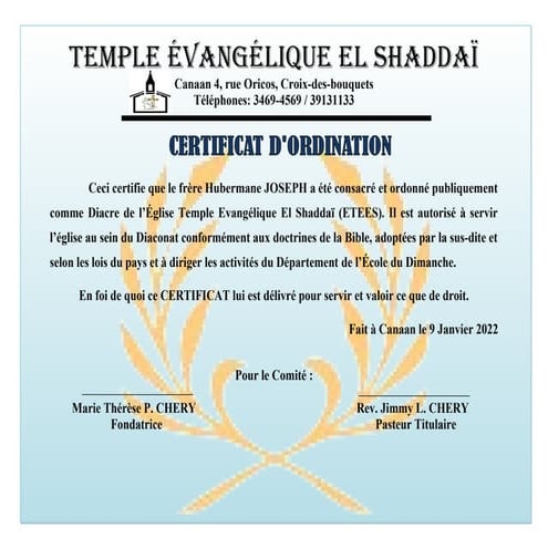 Certification ordination diacre Hubermane.docx