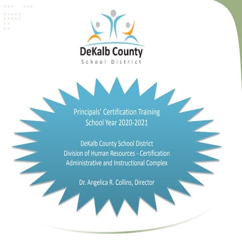 Certification principal training 2020 2021 PPT