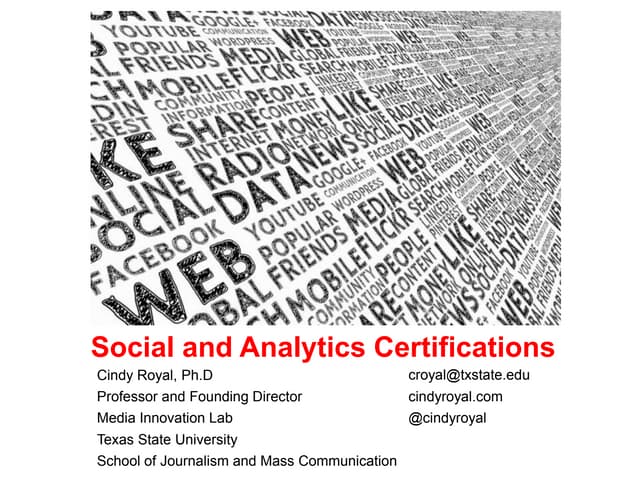 Digital and Social Certifications
