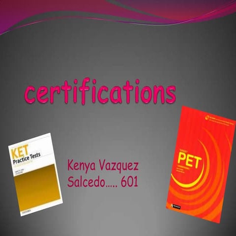 Certifications kenii