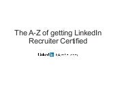 The A-Z of Getting LinkedIn Recruit...