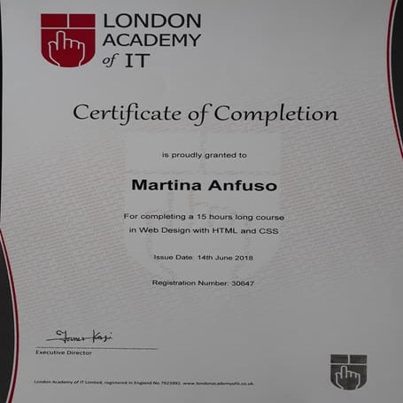 HTML-CSS Certificate | PDF