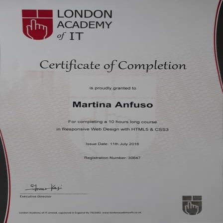 HTML-CSS Certificate