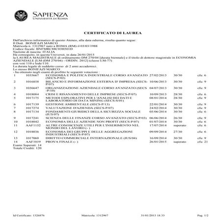 Certificato laureaconesami