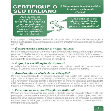 Certifique o seu Italiano