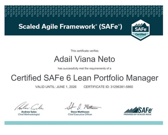 Certified SAFe 6 Lean Portfolio Manager