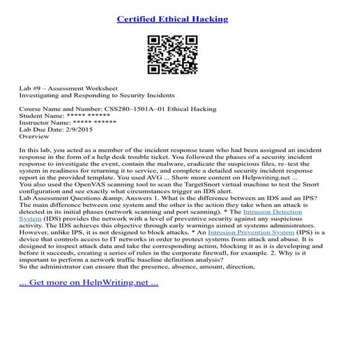Certified Ethical Hacking