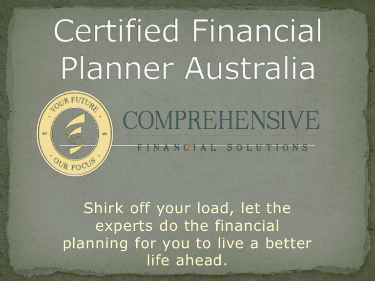 Certified Financial Planner Australia