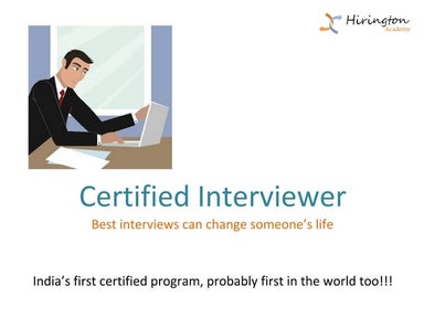 Certified interviewer
