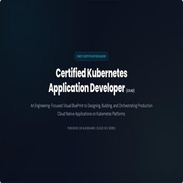 Certified Kubernetes Administrator (CKA) Certification Guide | PDF