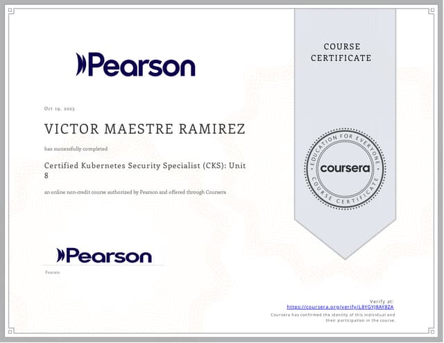 Certified Kubernetes Security Specialist (CKS): Unit 8