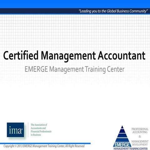 Certified Management Accountant - CMA