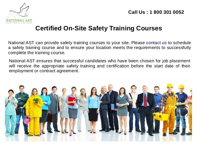 Certified On Site Safety Training Courses