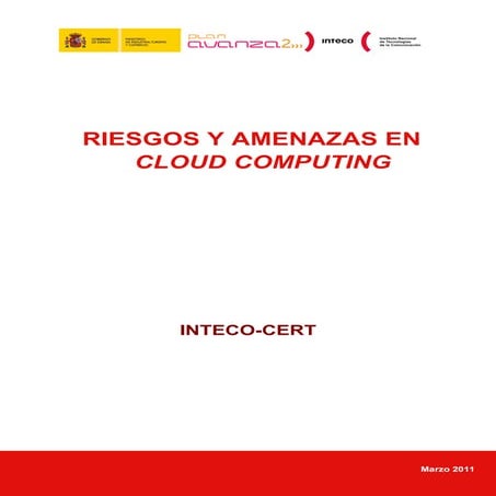 Informe Riesgos y amenazas en cloud computing. INTECTO-CERT