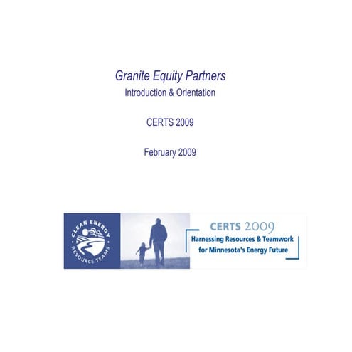 Granite Equity Partners: Introduction & Orientation